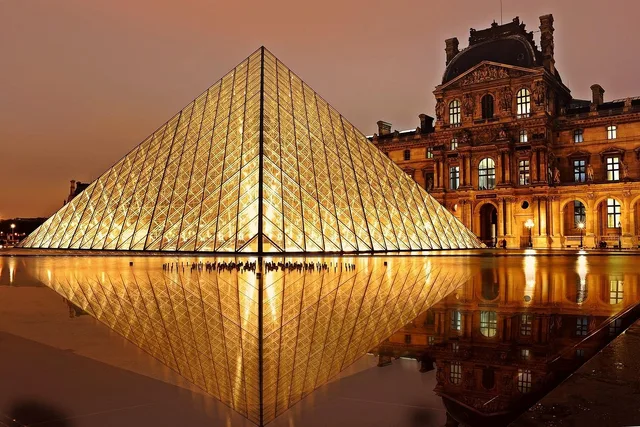 building, architecture, landmark, tourist attraction, facade, exterior, glass exterior, illuminated, museum, pyramid, louvre, paris, france, building, paris, paris, paris, paris, paris, france, france. How to decide if museum passes pay off in two days